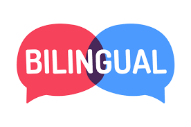 Talk bubbles that say bilingual